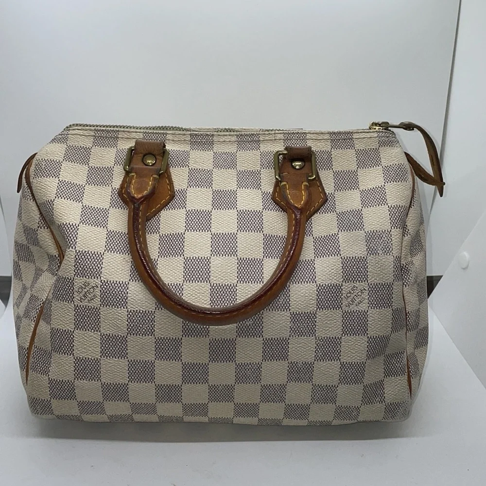 Louis Vuitton Damier Azur speedy bag 25 - Picture 2 of 16